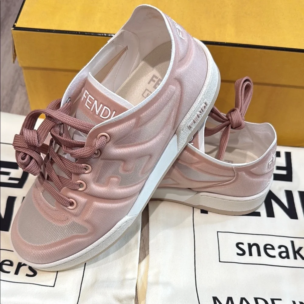 NWT Fendi Pink Sneakers - Picture 4 of 7